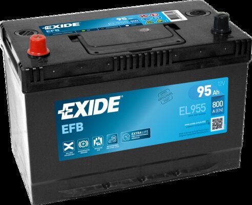 Starterbatterie 12 V 95 Ah EXIDE EL955