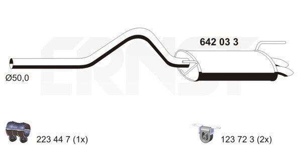 Endschalldämpfer ERNST 642033