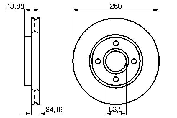 Bremsscheibe BOSCH 0 986 478 671