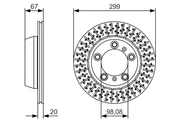 Bremsscheibe BOSCH 0 986 479 A09