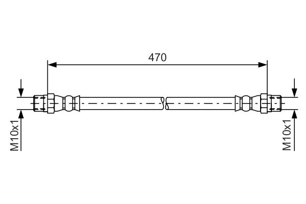 Bremsschlauch BOSCH 1 987 476 392