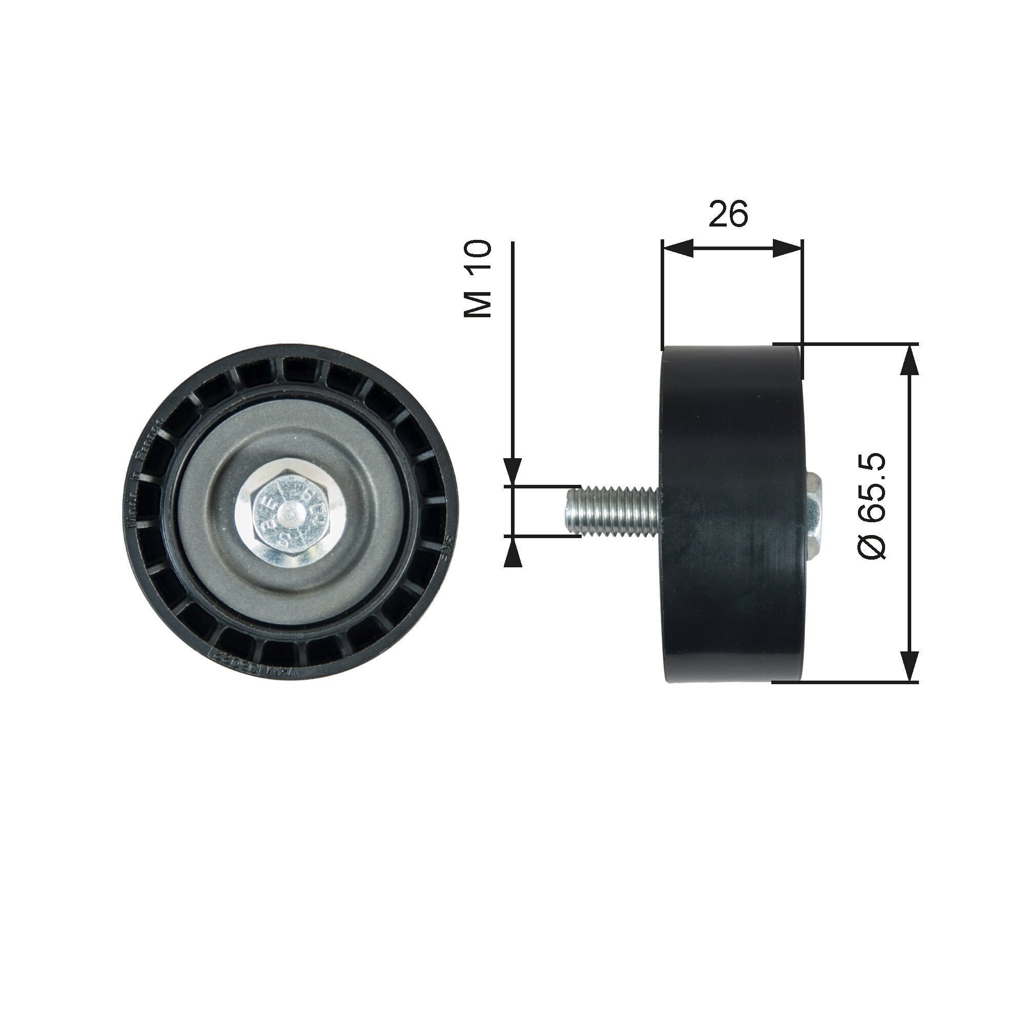 Umlenk-/Führungsrolle, Keilrippenriemen GATES T36775