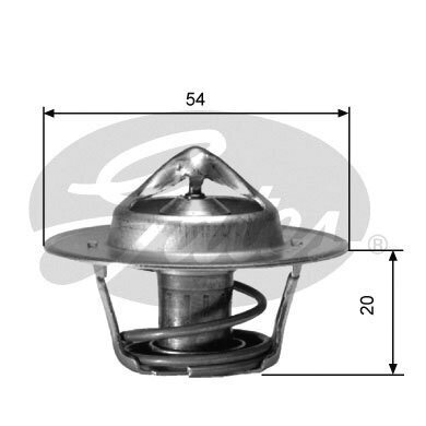 Thermostat, Kühlmittel GATES TH00182G3