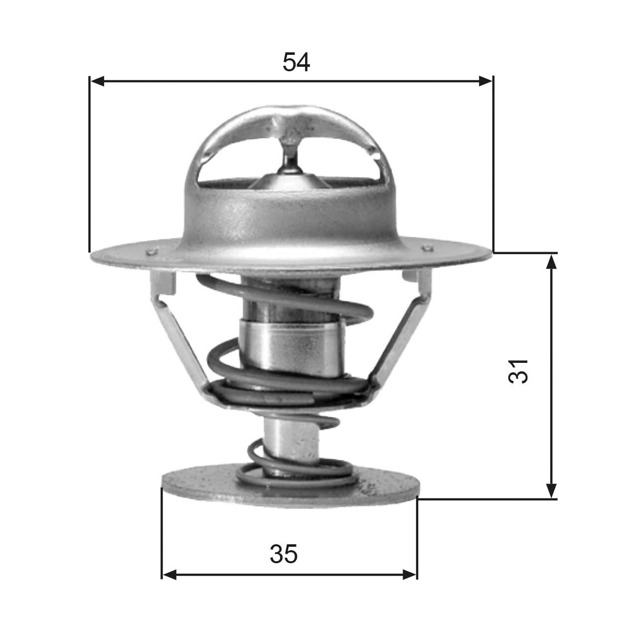 Thermostat, Kühlmittel GATES TH00682G1