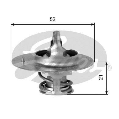 Thermostat, Kühlmittel GATES TH03282G2