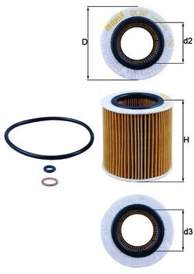 Ölfilter KNECHT OX 387D