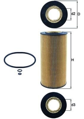 Ölfilter KNECHT OX 123/1D