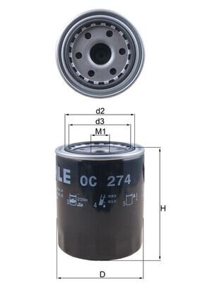 Ölfilter KNECHT OC 274