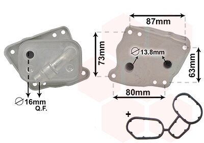 Ölkühler, Motoröl VAN WEZEL 06003412