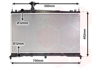 Kühler, Motorkühlung VAN WEZEL 27002160