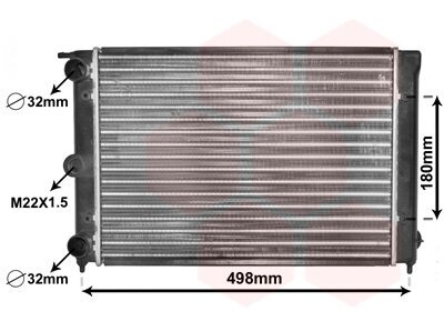 Kühler, Motorkühlung VAN WEZEL 58002039