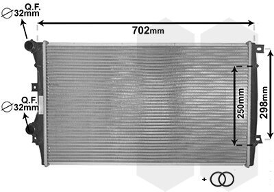 Kühler, Motorkühlung VAN WEZEL 58002206