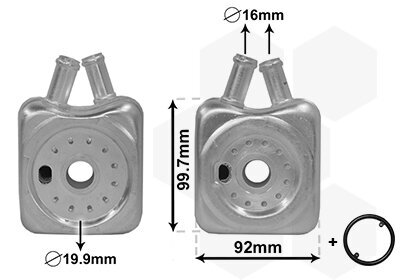 Ölkühler, Motoröl VAN WEZEL 58003215