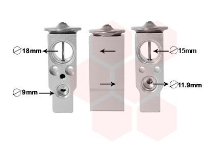 Expansionsventil, Klimaanlage VAN WEZEL 59001171