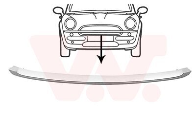 Zier-/Schutzleiste, Stoßfänger VAN WEZEL 0506580