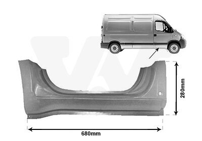 Einstiegsblech VAN WEZEL 4387102