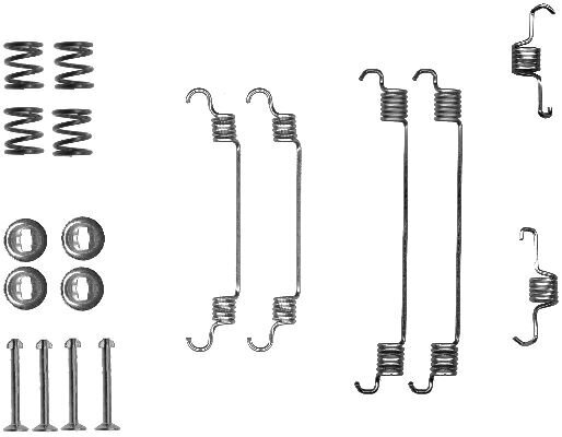 Zubehörsatz, Bremsbacken TEXTAR 97032000