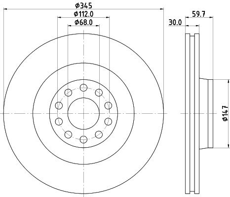 Bremsscheibe TEXTAR 92112505