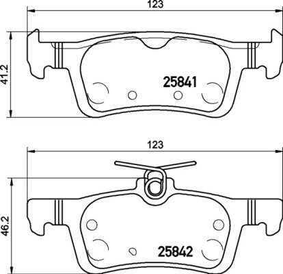 Bremsbelagsatz, Scheibenbremse BREMBO P 24 204