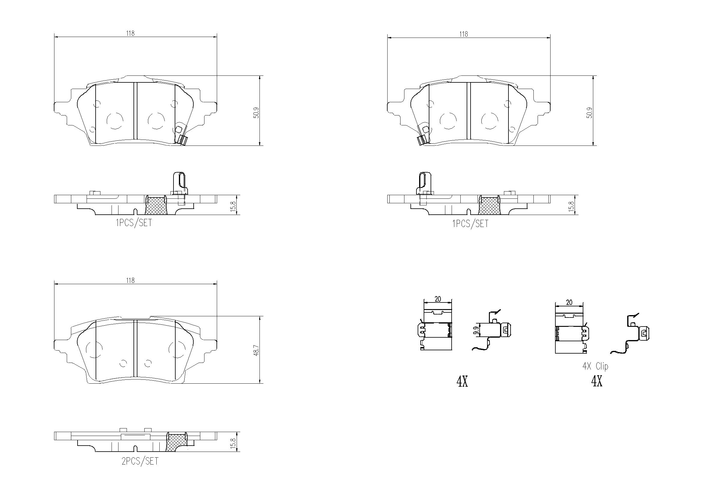 Bremsbelagsatz, Scheibenbremse BREMBO P 83 178