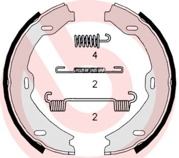 Bremsbackensatz, Feststellbremse BREMBO S 50 518