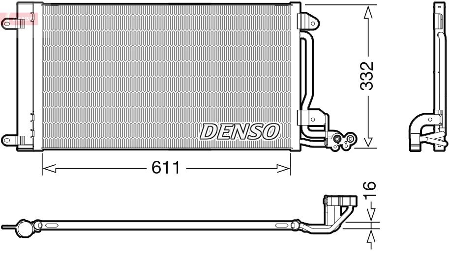 Kondensator, Klimaanlage DENSO DCN02034