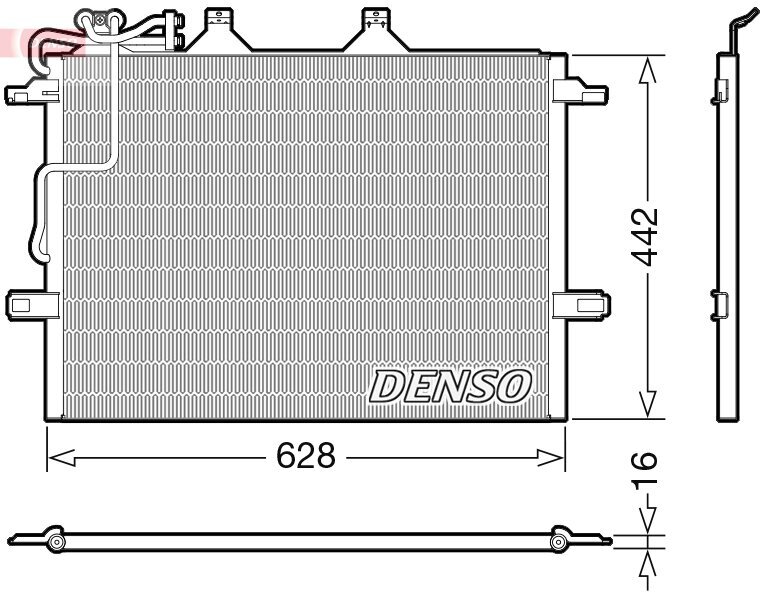 Kondensator, Klimaanlage DENSO DCN17018