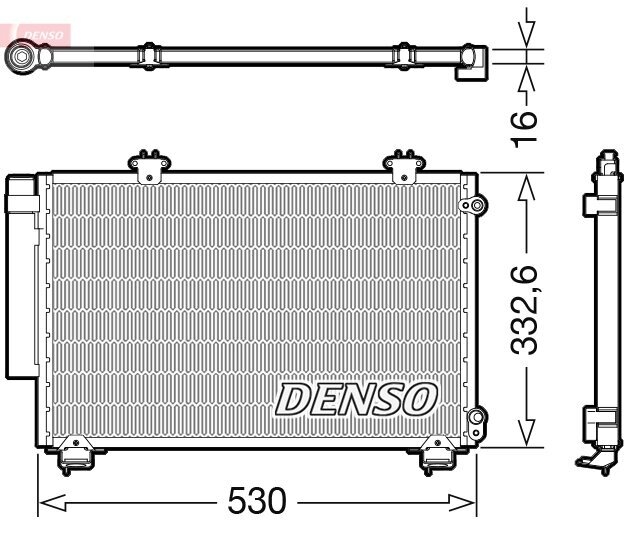 Kondensator, Klimaanlage DENSO DCN50060