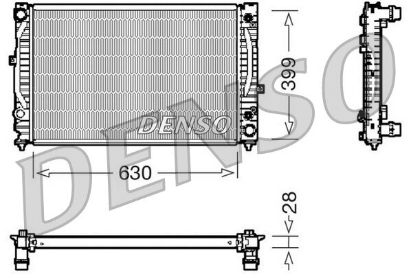 Kühler, Motorkühlung DENSO DRM02031