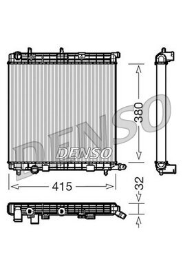 Kühler, Motorkühlung DENSO DRM07010