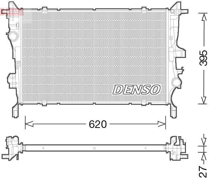 Kühler, Motorkühlung DENSO DRM09045