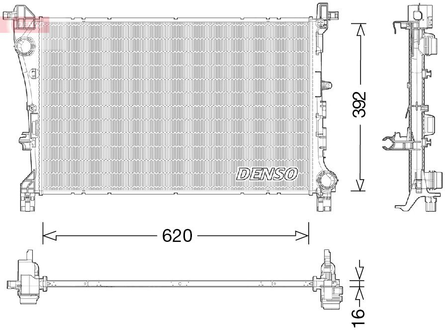 Kühler, Motorkühlung DENSO DRM09046