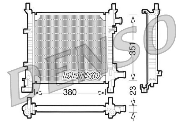 Kühler, Motorkühlung DENSO DRM10061
