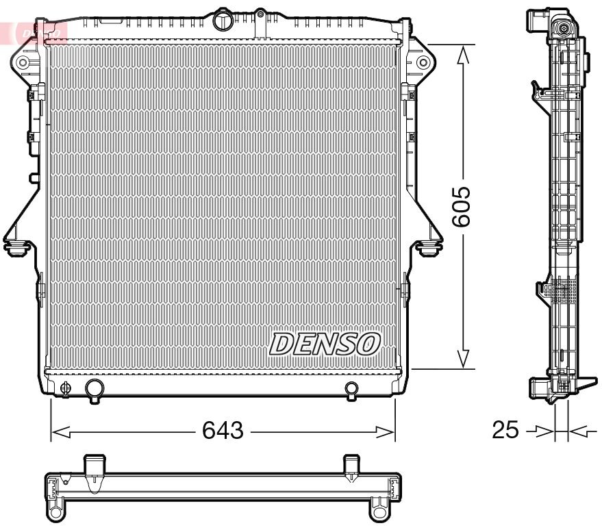 Kühler, Motorkühlung DENSO DRM10119