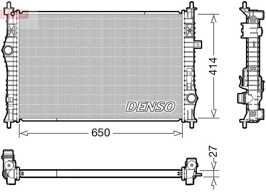 Kühler, Motorkühlung DENSO DRM21104