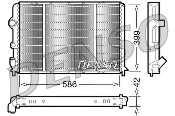 Kühler, Motorkühlung DENSO DRM23051