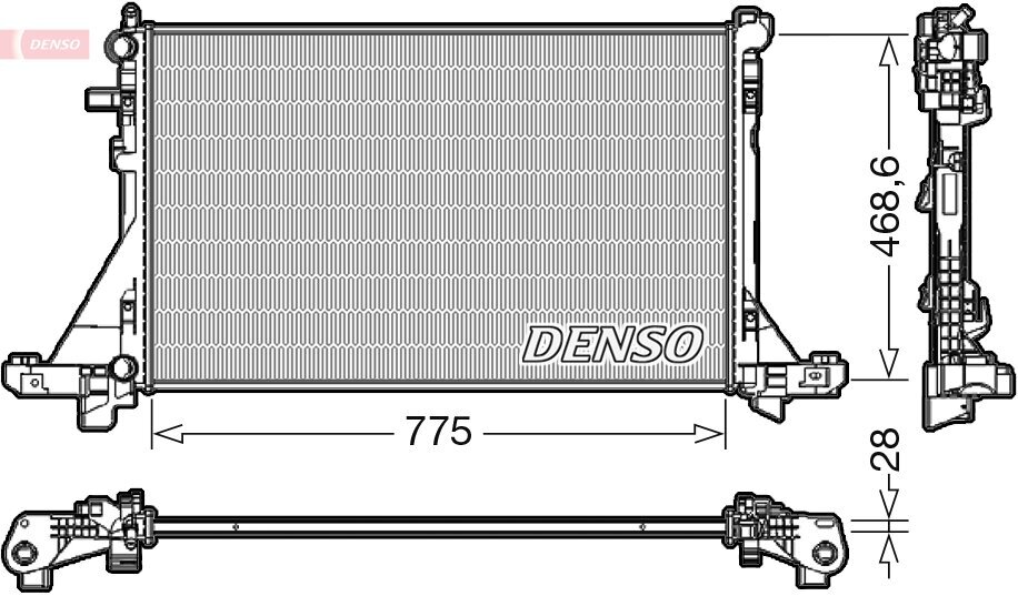 Kühler, Motorkühlung DENSO DRM23112