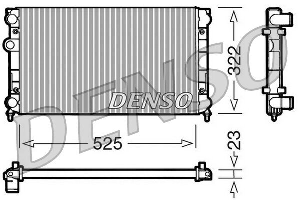 Kühler, Motorkühlung DENSO DRM32005