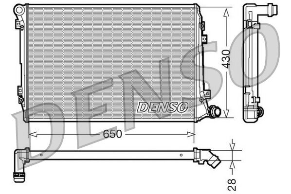 Kühler, Motorkühlung DENSO DRM32037