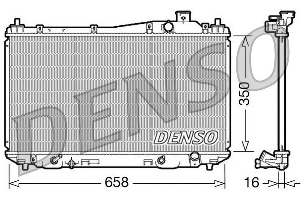 Kühler, Motorkühlung DENSO DRM40008