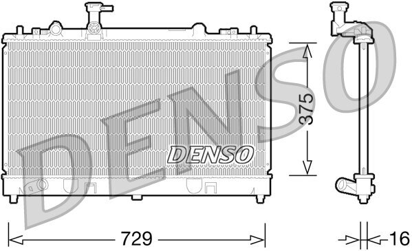 Kühler, Motorkühlung DENSO DRM44028