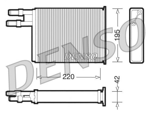 Wärmetauscher, Innenraumheizung DENSO DRR09031