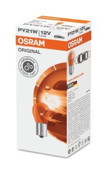 Glühlampe, Blinkleuchte 12 V 21 W PY21W ams-OSRAM 7507