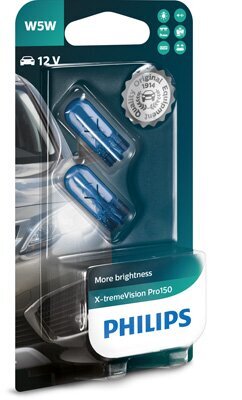 Glühlampe, Blinkleuchte 12 V 5 W W5W Glassockellampe PHILIPS 12961XVPB2