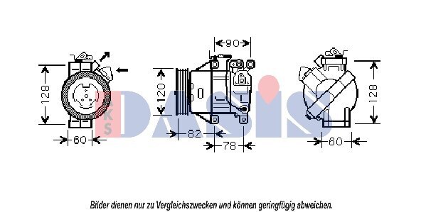 Kompressor, Klimaanlage AKS DASIS 851891N