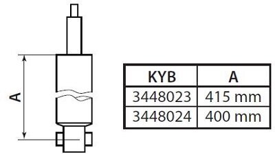 Stoßdämpfer KYB 3448023