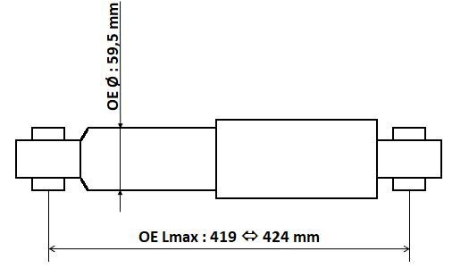 Stoßdämpfer KYB 3450001