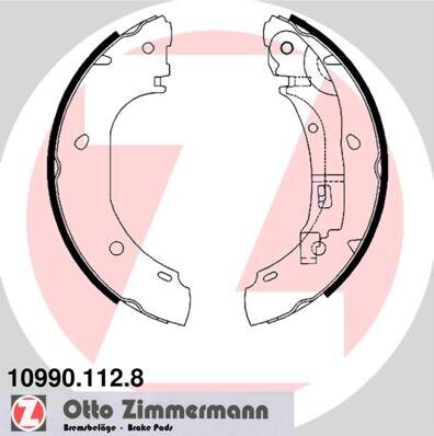 Bremsbackensatz ZIMMERMANN 10990.112.8