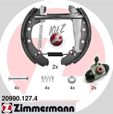 Bremsbackensatz ZIMMERMANN 20990.127.4