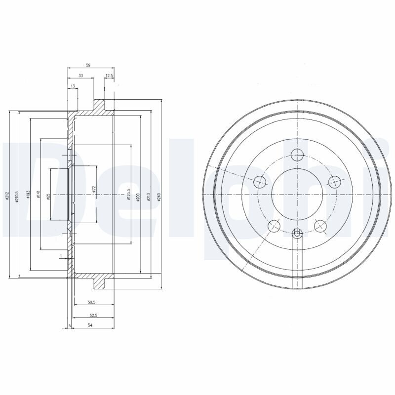 Bremstrommel DELPHI BF463